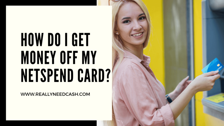 how do i get money off my netspend card