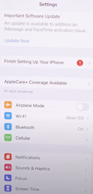 Open Settings